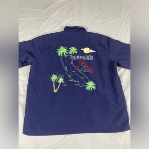 Pacsun Mens Blue California Nylon Jacket Size XL